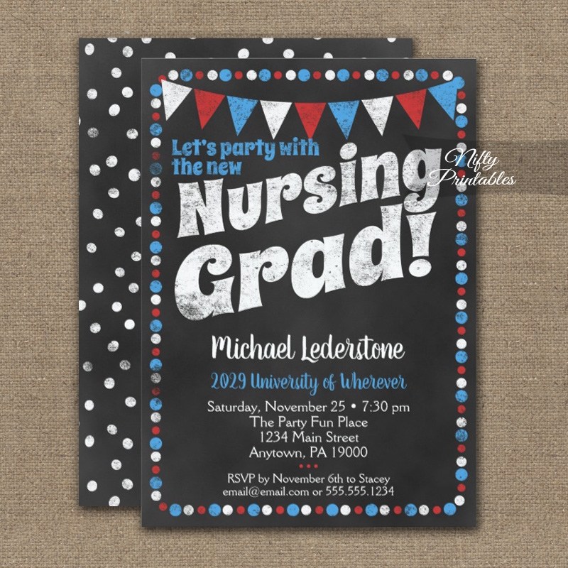 Free Printable Nursing Graduation Invitations