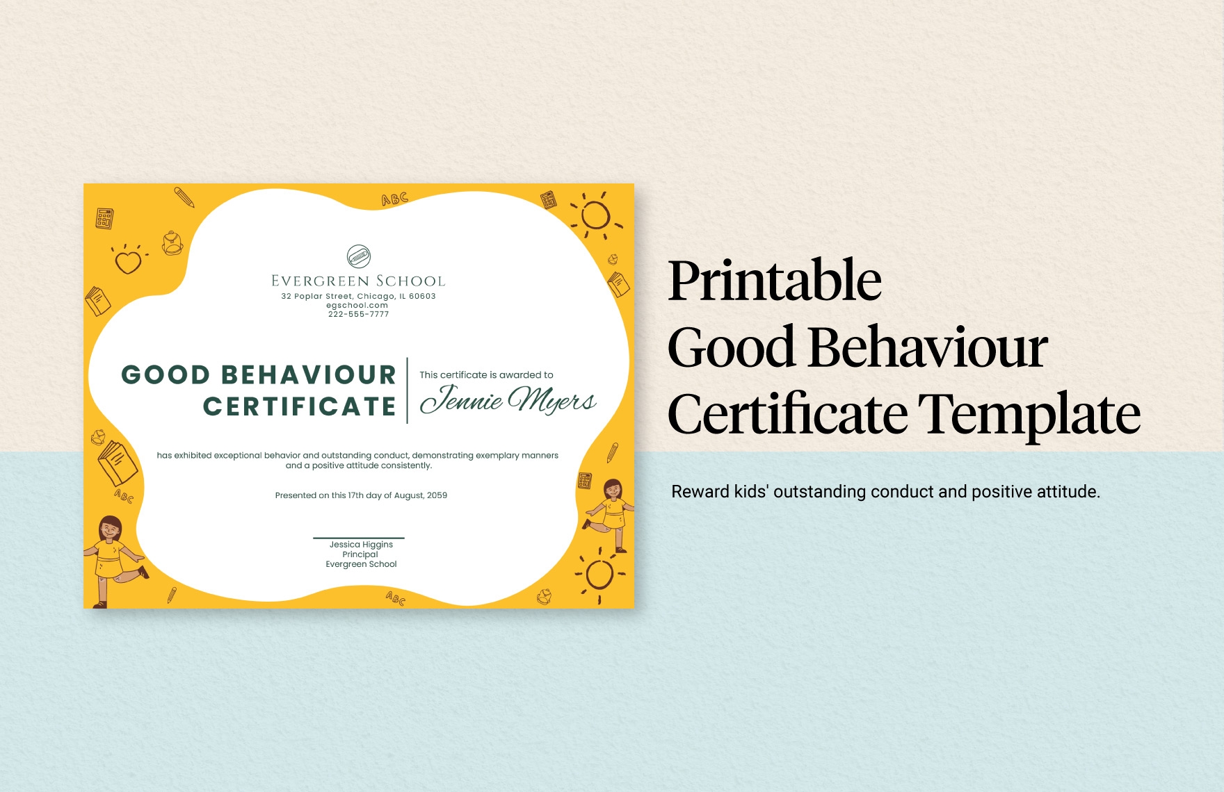 Page 2 School Certificate Templates In Word FREE Download Template