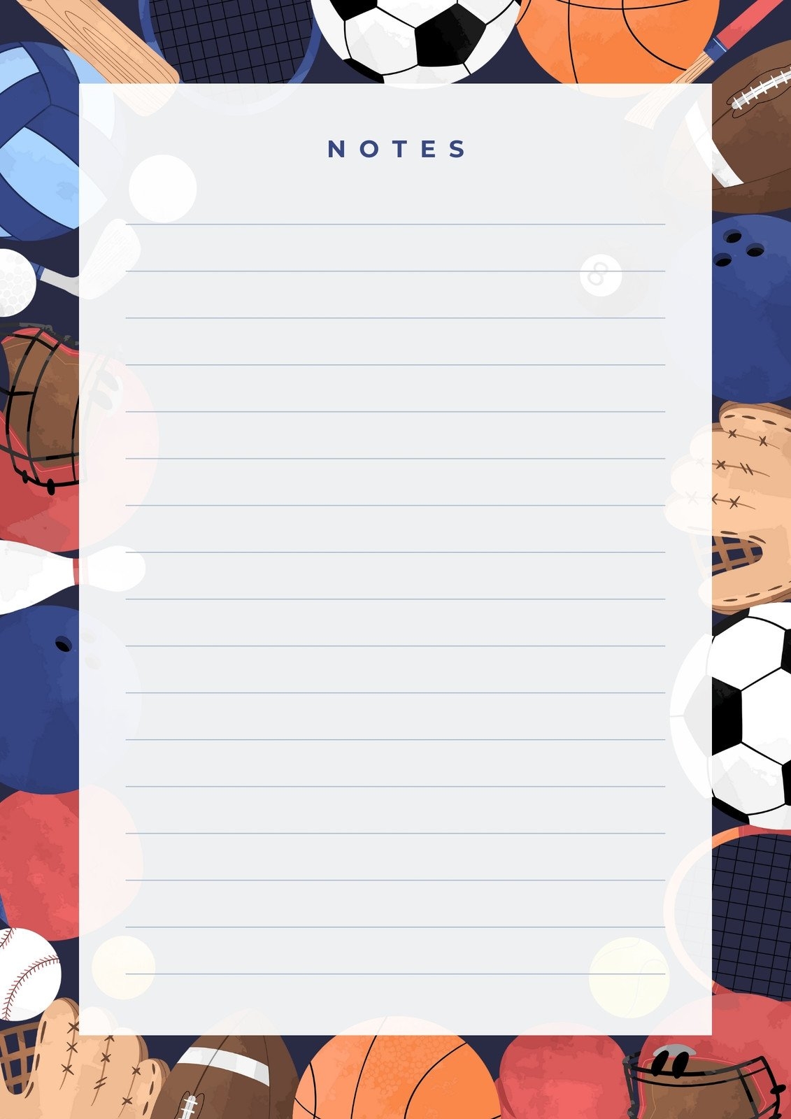 Page 4 Free And Customizable Sports Templates
