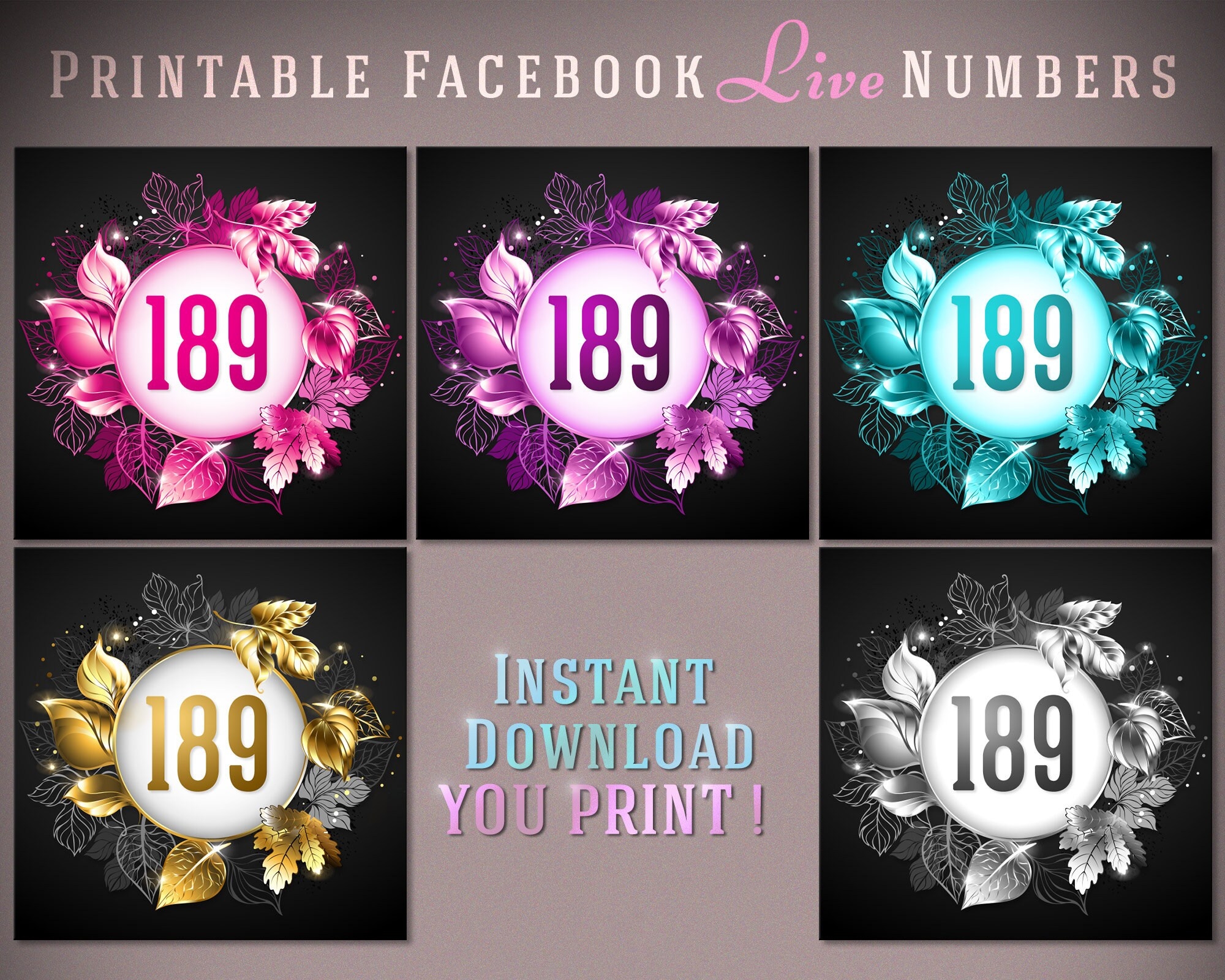 Paparazzi Live Numbers Etsy