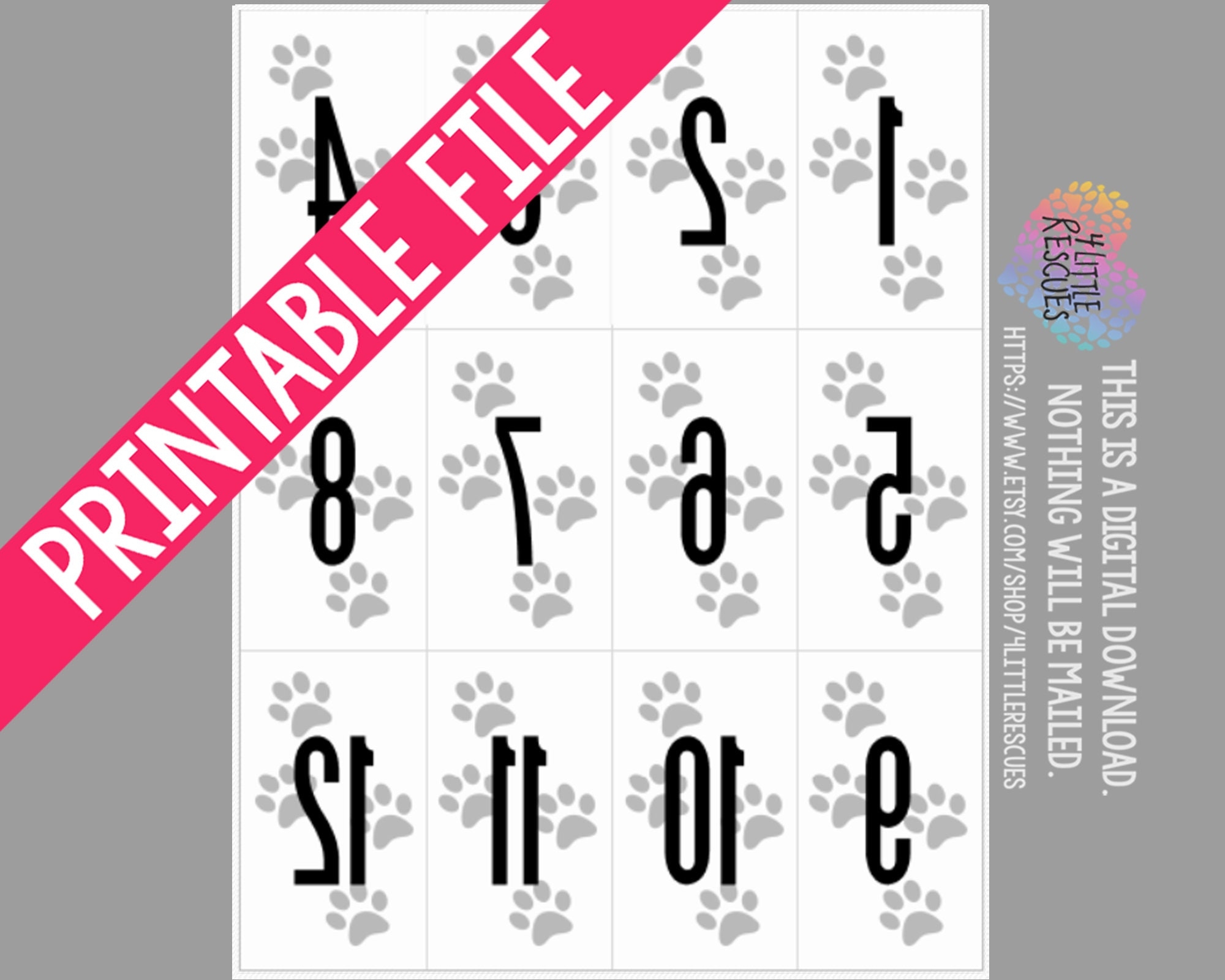Paparazzi Live Numbers Free Printables