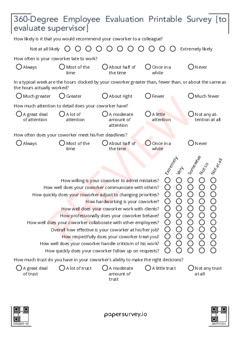 Paper Survey Templates PaperSurvey io
