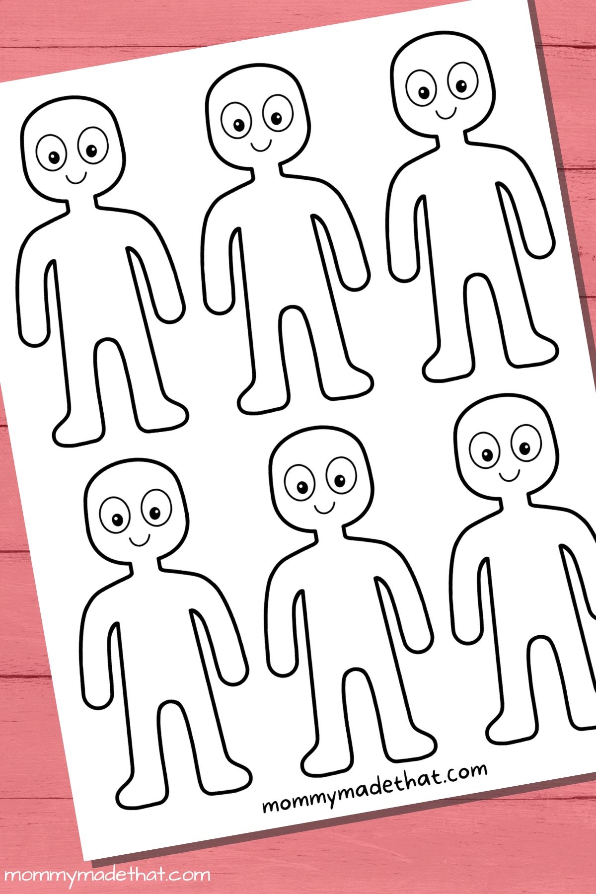Person Outline And Templates Lots Of Free Printables 