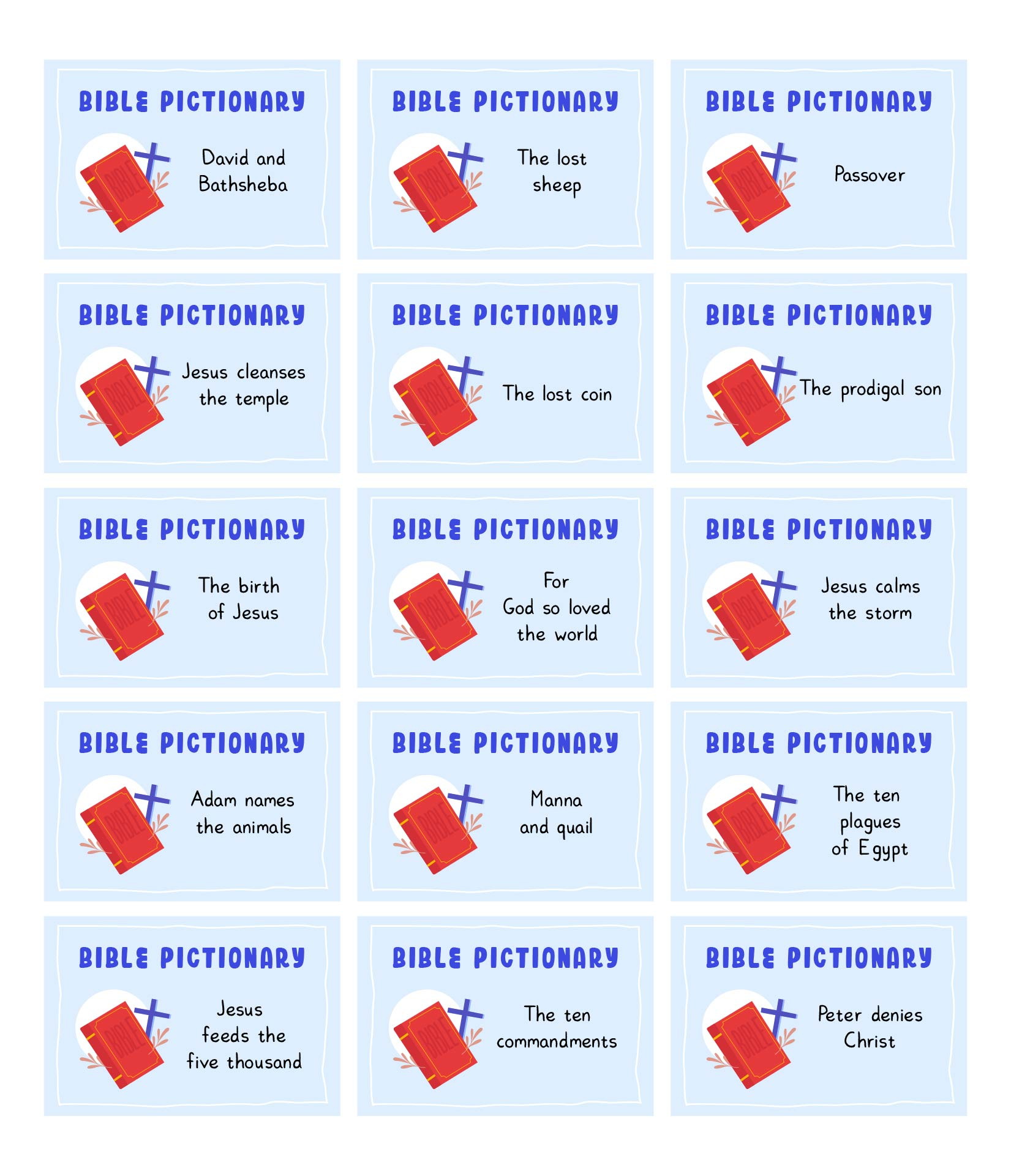 Pictionary Word List 8 Free PDF Printables Printablee