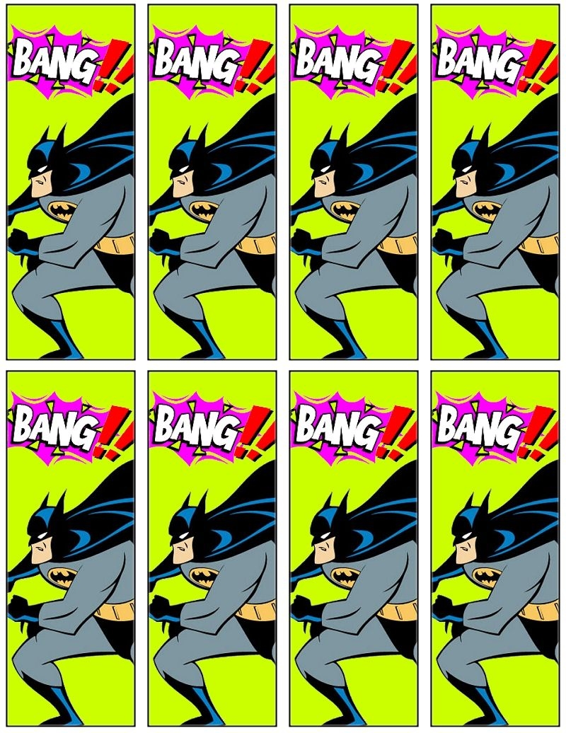 Free Printable Superhero Bookmarks