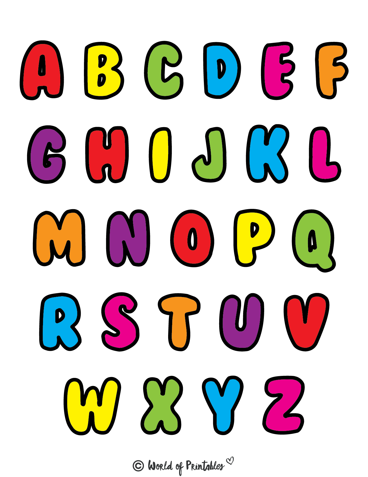 Printable Alphabet Letters