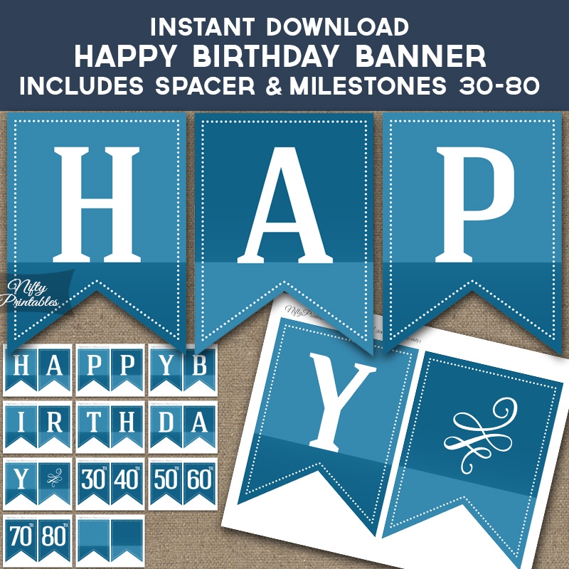 Birthday Banner Printable Free