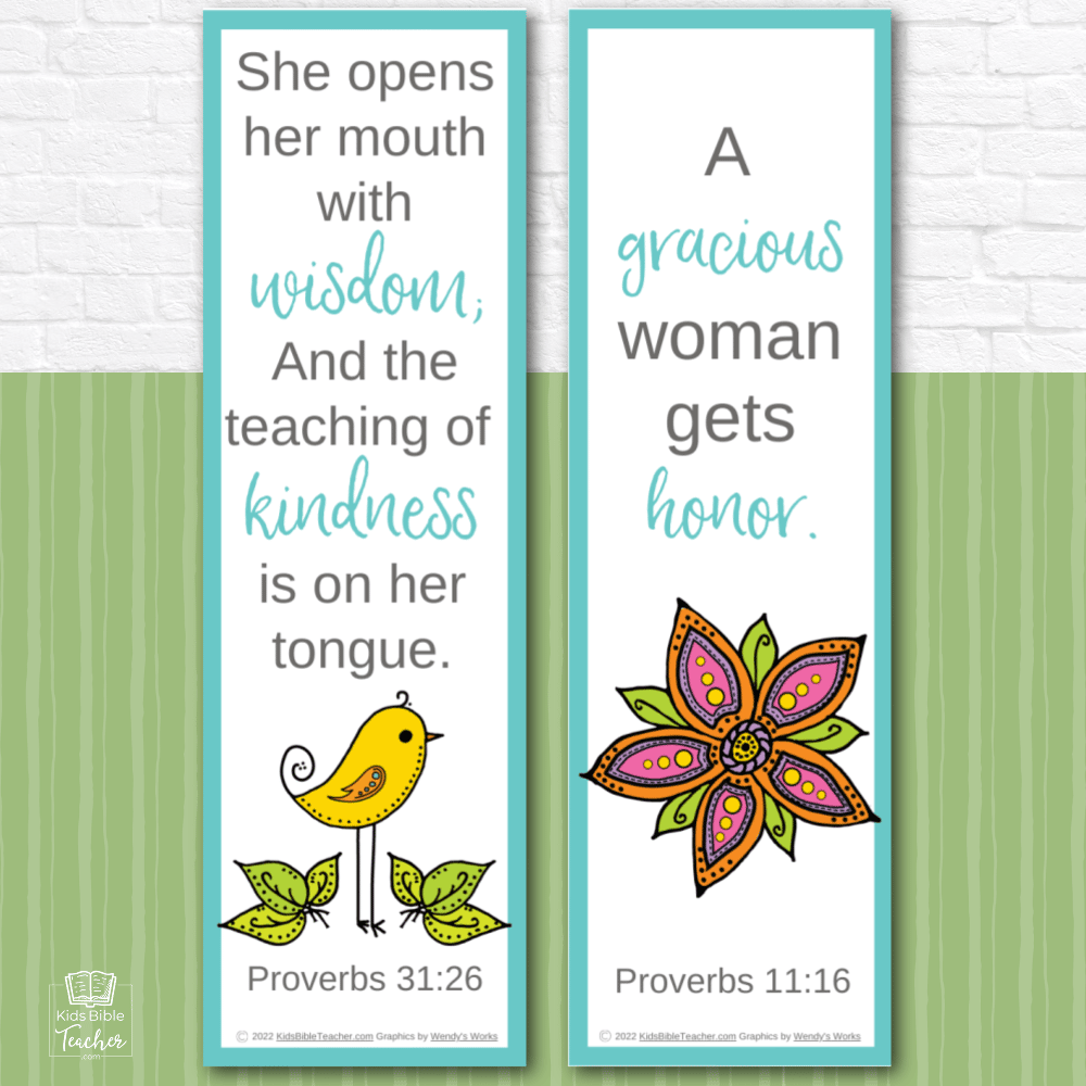 Printable Bookmarks For Moms Kids Bible Teacher