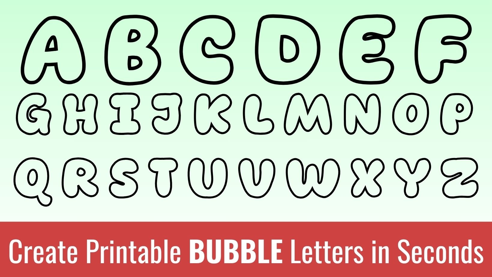 Free Printable Bubble Maps