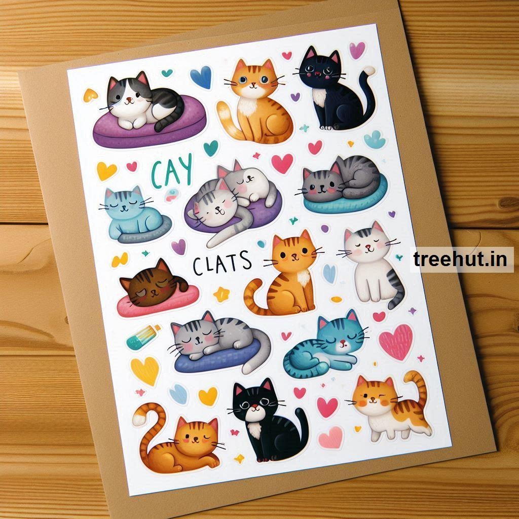 Free Printable Cat Stickers