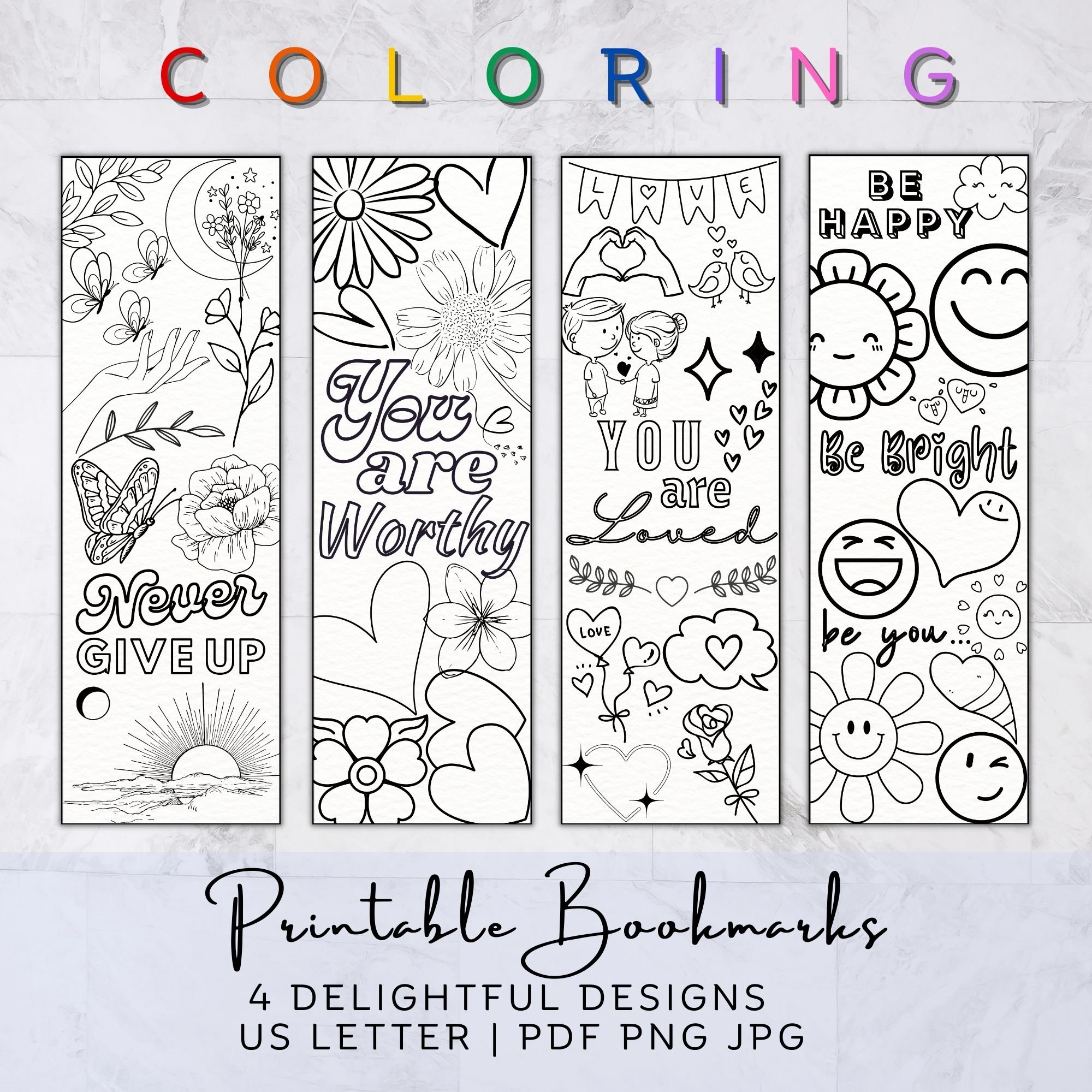 Free Printable Inspirational Bookmarks Templates