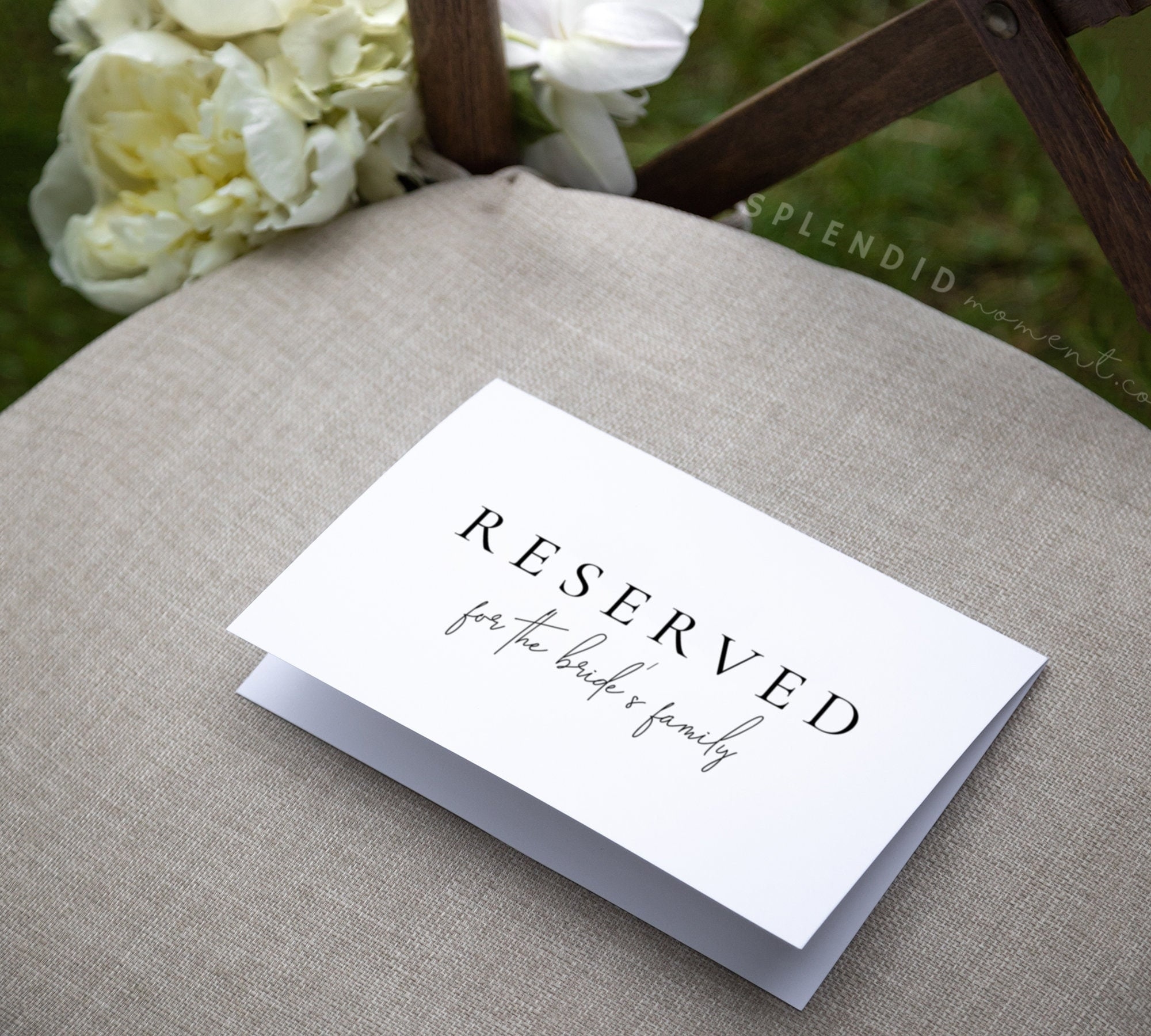 Free Printable Wedding Reserved Signs