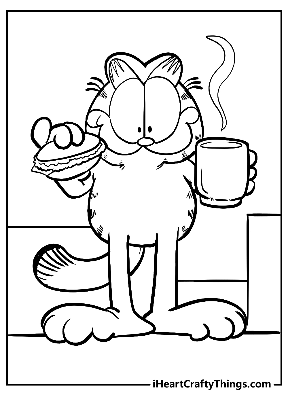 Printable Garfield Coloring Pages Updated 2024 