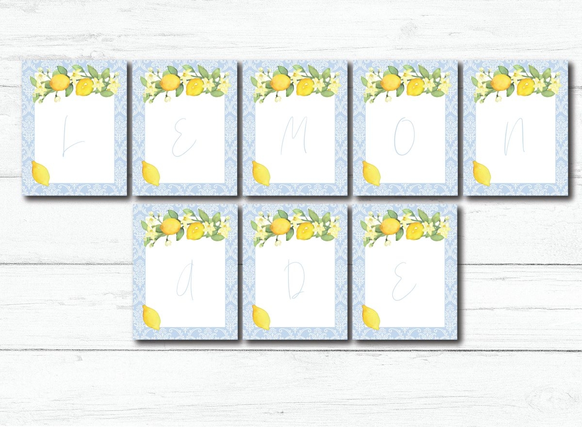 Printable Lemonade Banner Everyday Party Magazine