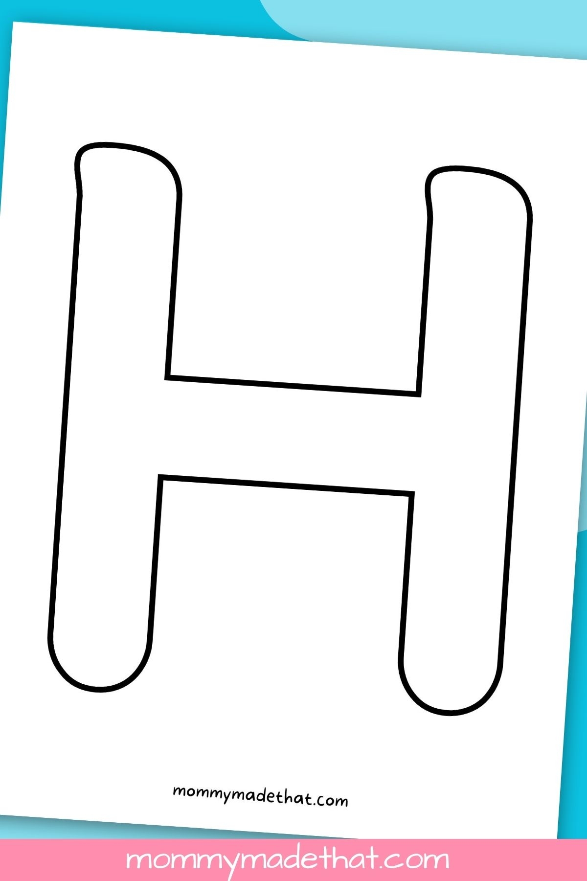 Printable Letter H Grab The Free Template 
