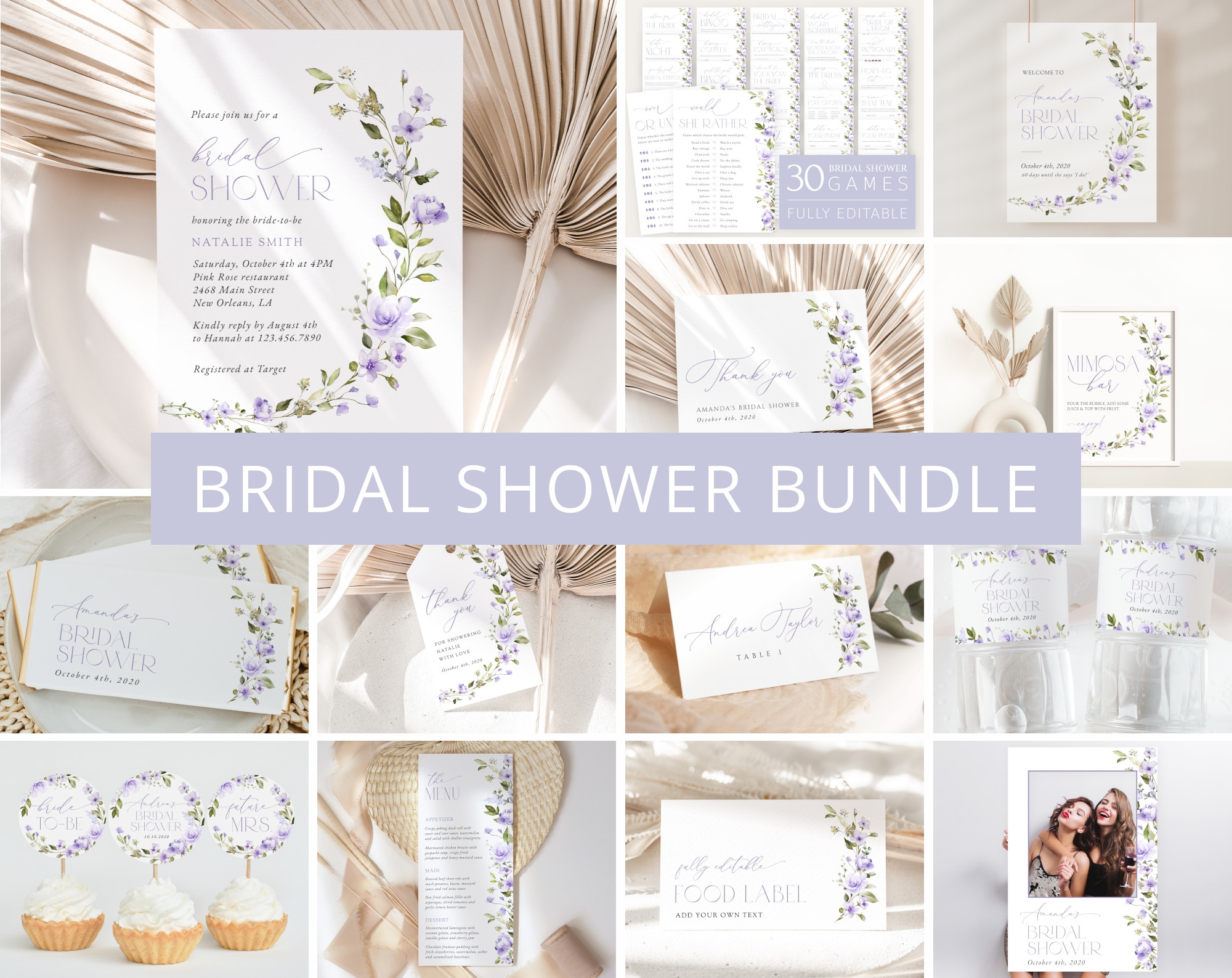 Free Bridal Shower Decoration Printables