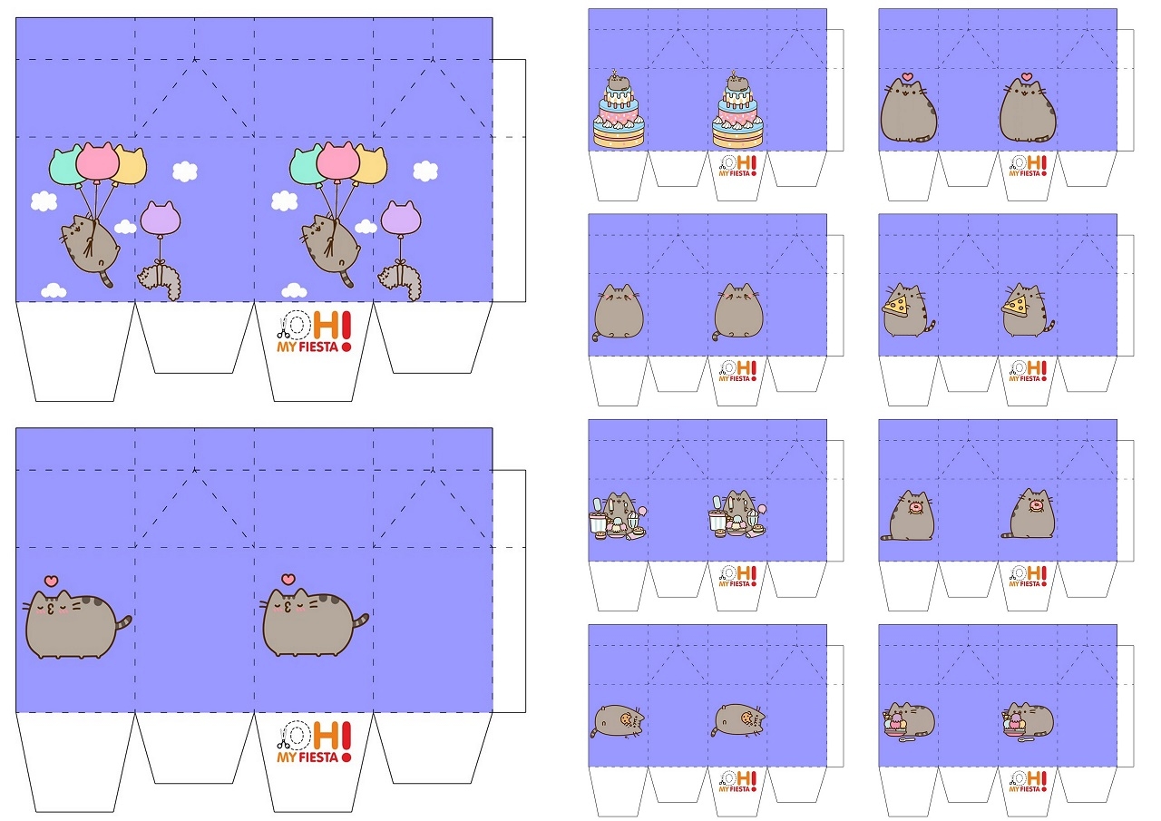 Pusheen Party Free Printable Milk Carton Oh My Fiesta In English