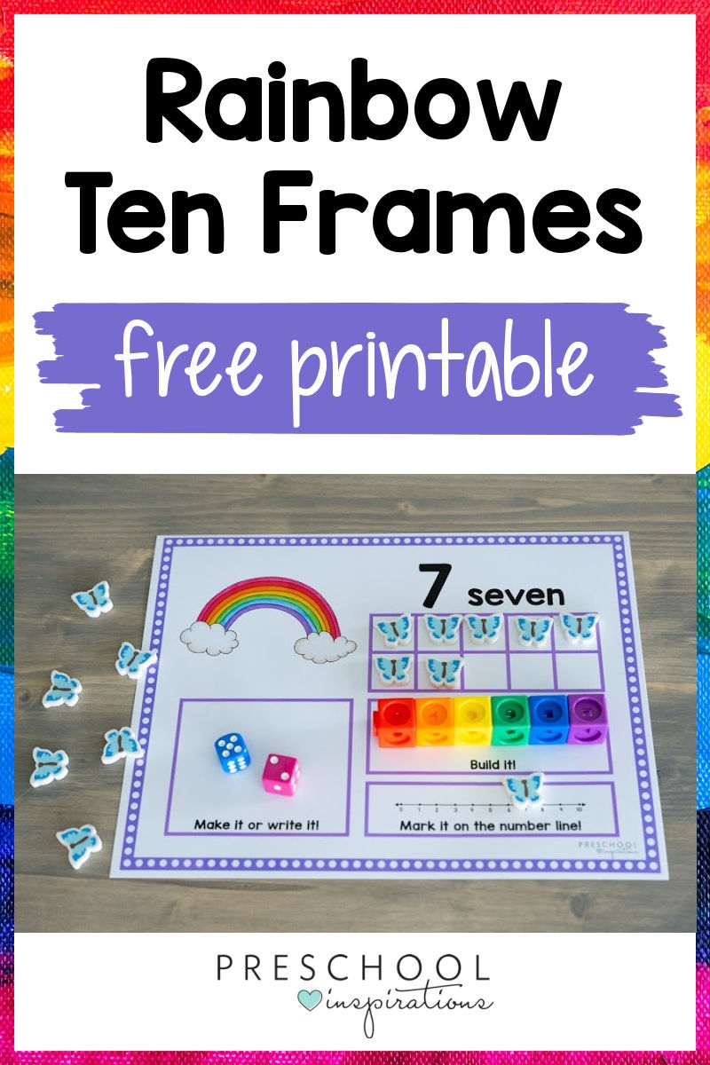 Rainbow Counting Mats Preschool Inspirations