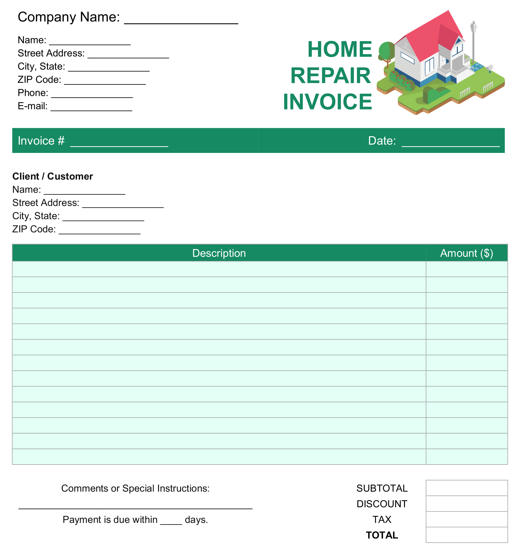 Roofing Estimate Templates 10 Free PDF Printables Printablee
