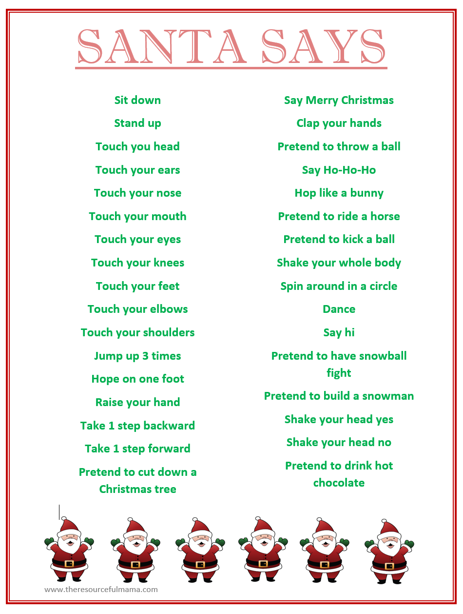 Christmas Games Free Printable