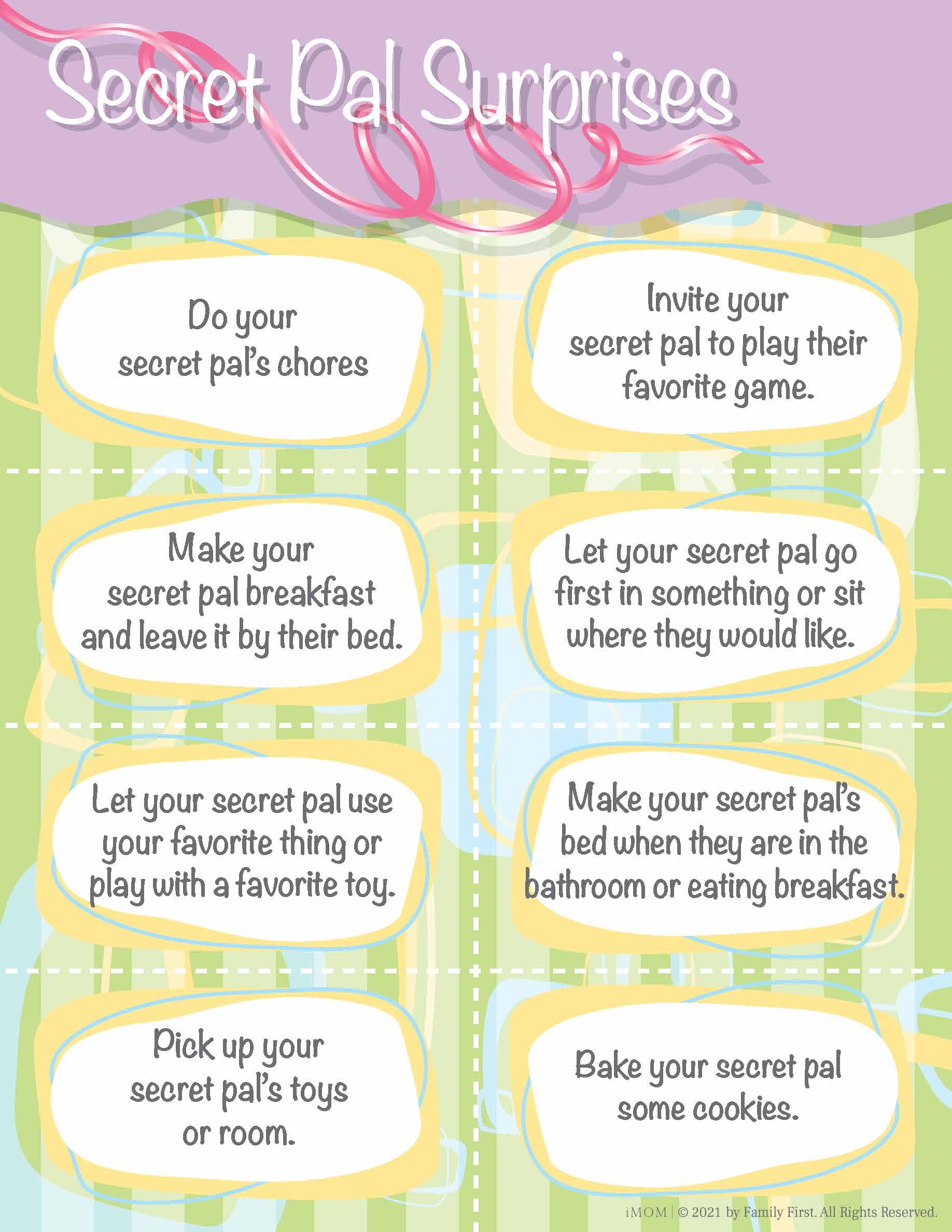 Secret Pal Surprise Cards IMOM