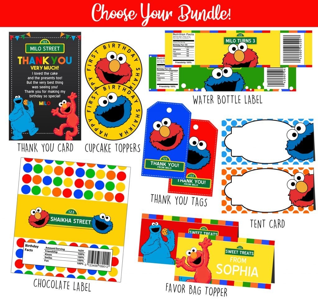 Sesame Street Party Printables My Party Templates