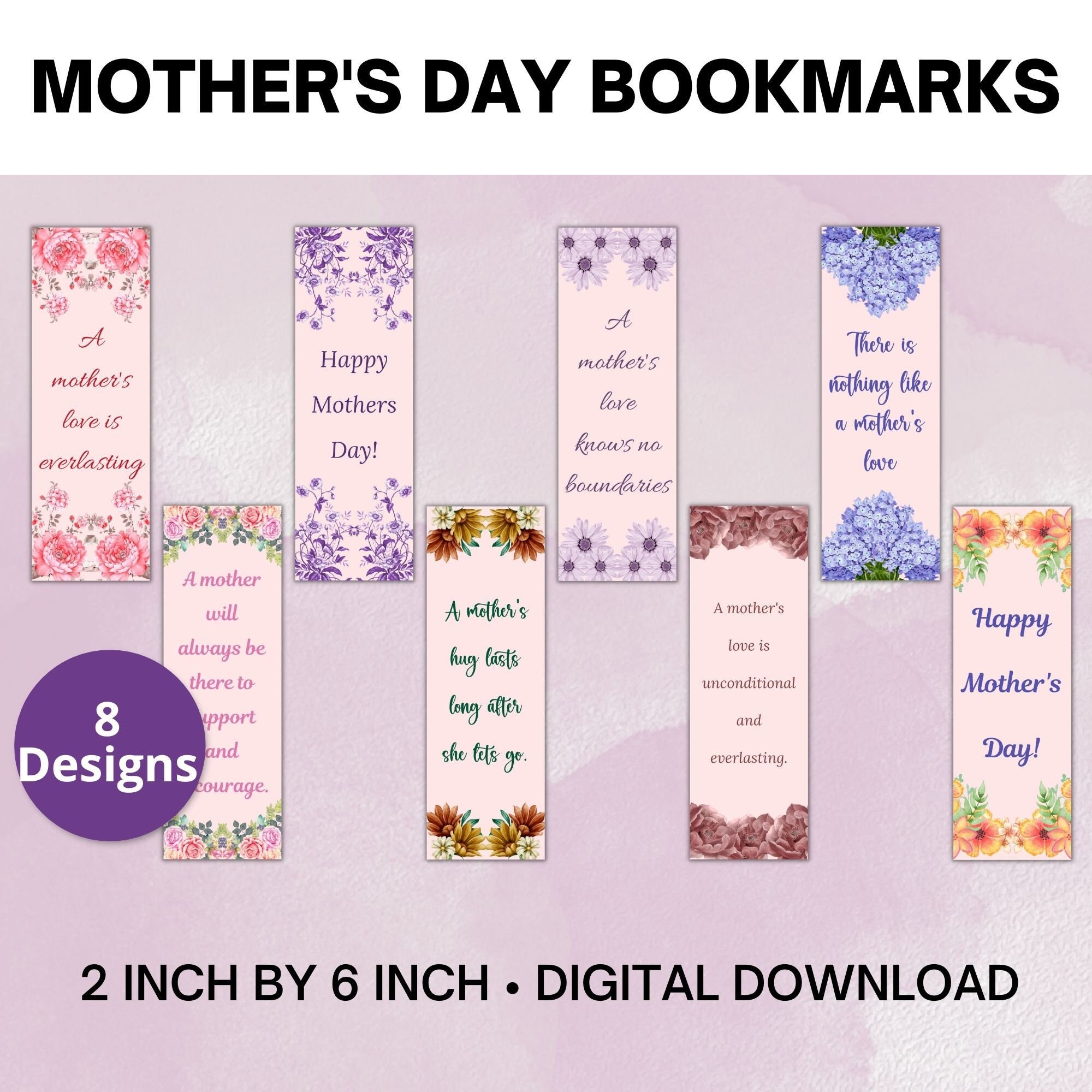 Mother S Day Bookmarks Printable Free