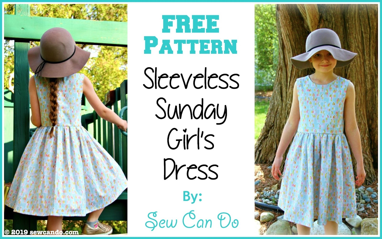 Sew Can Do FREE Pattern Sleeveless Sunday Girl s Dress
