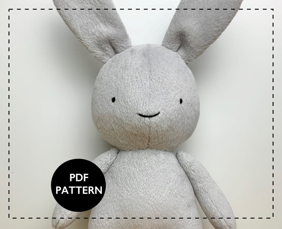 Sewing Pattern Bunny Rabbit Toy PDF Digital Download Etsy