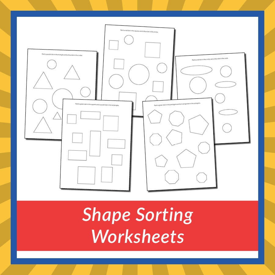 Shape Sorting Worksheets Gift Of Curiosity