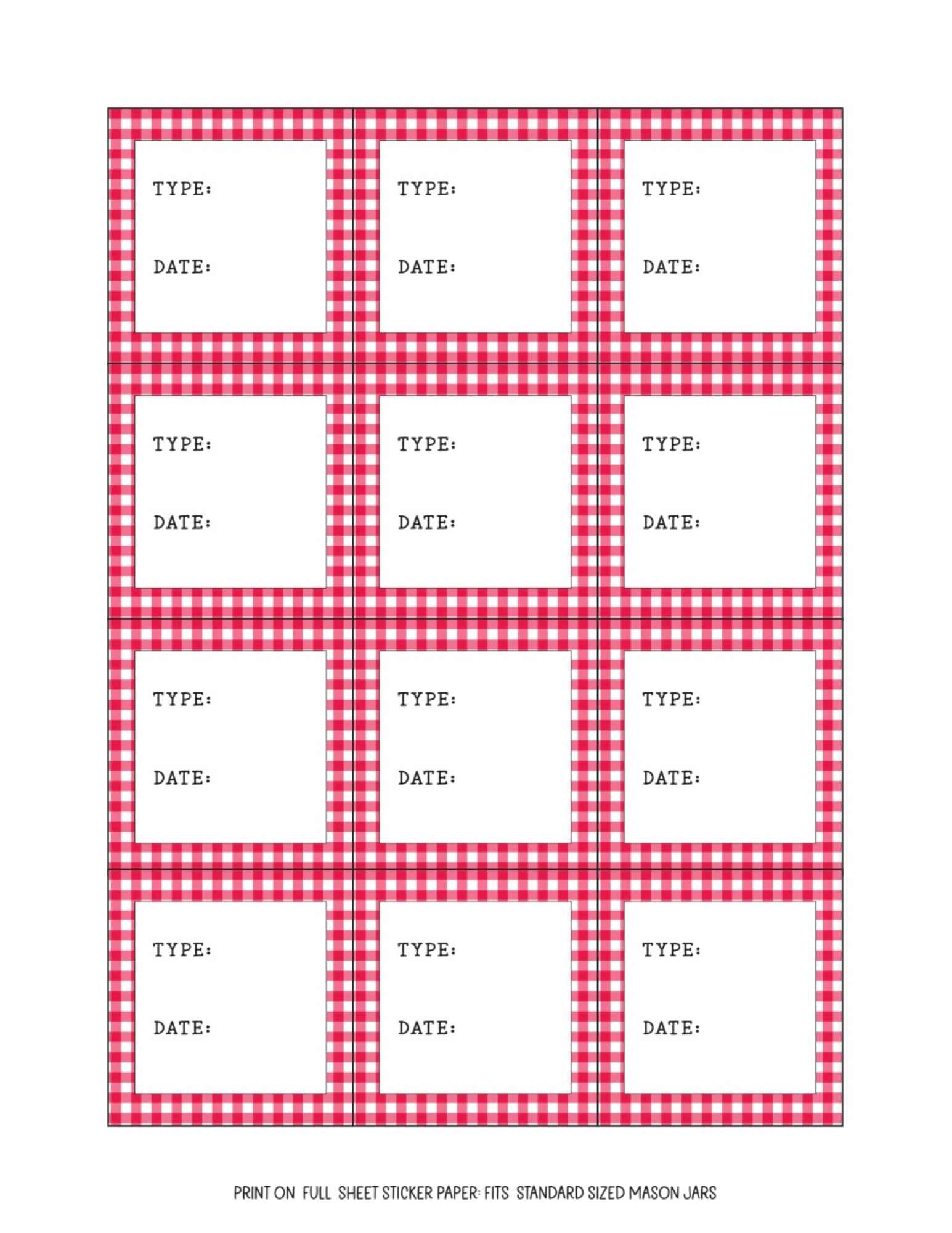 Simply Pretty Jam Jar Labels Free Printable In 4 Styles 