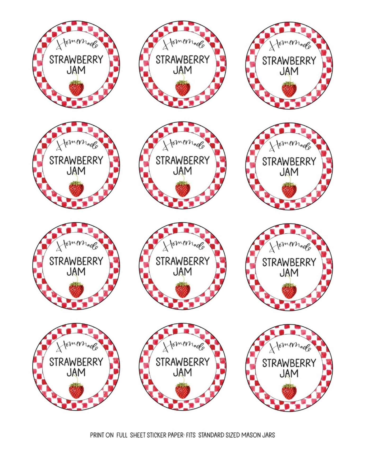 Free Red Printable Labels