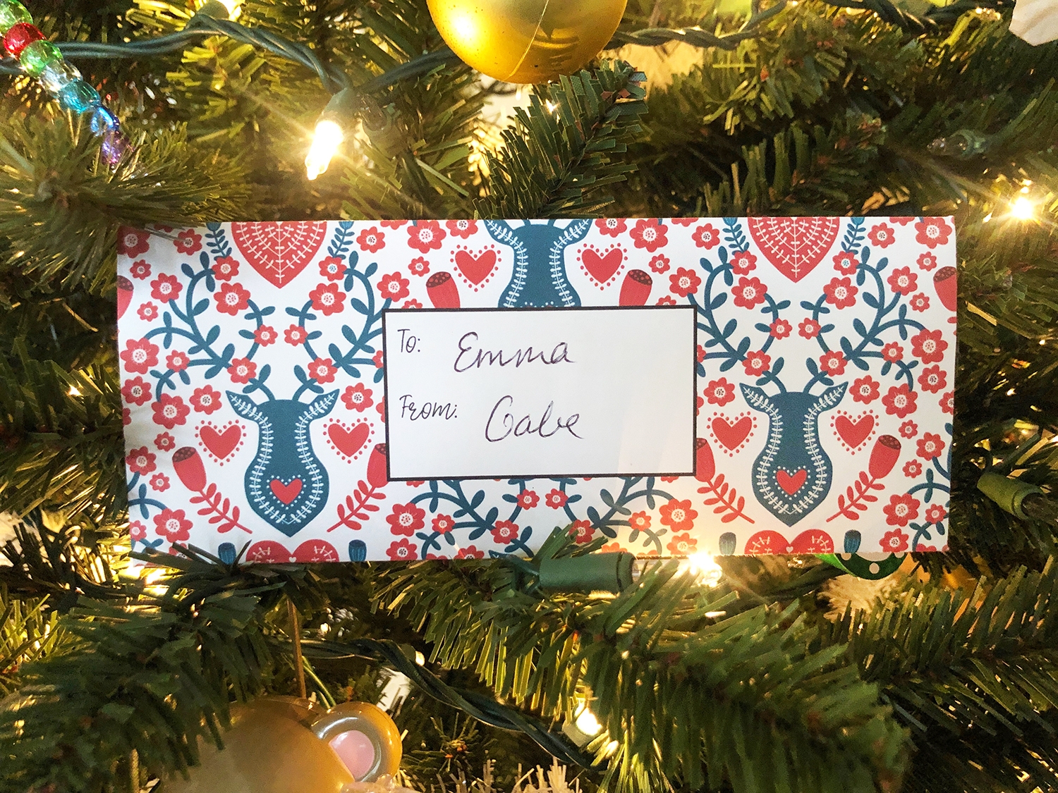 Free Printable Christmas Envelope