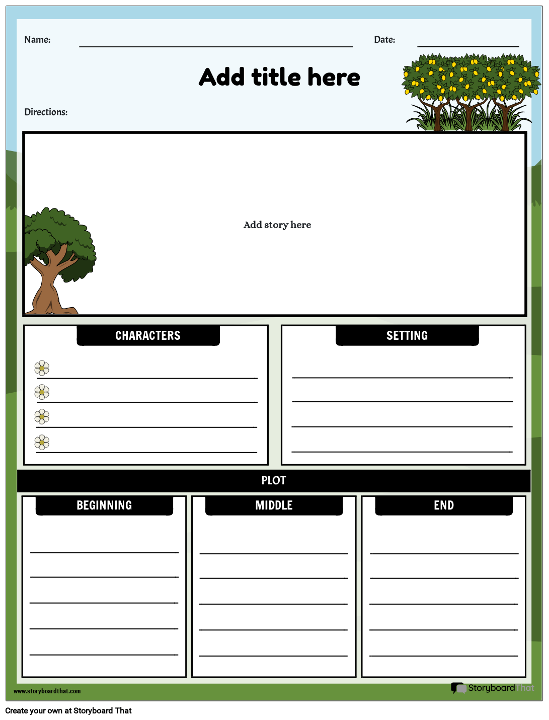 Story Elements Worksheets Parts Structure