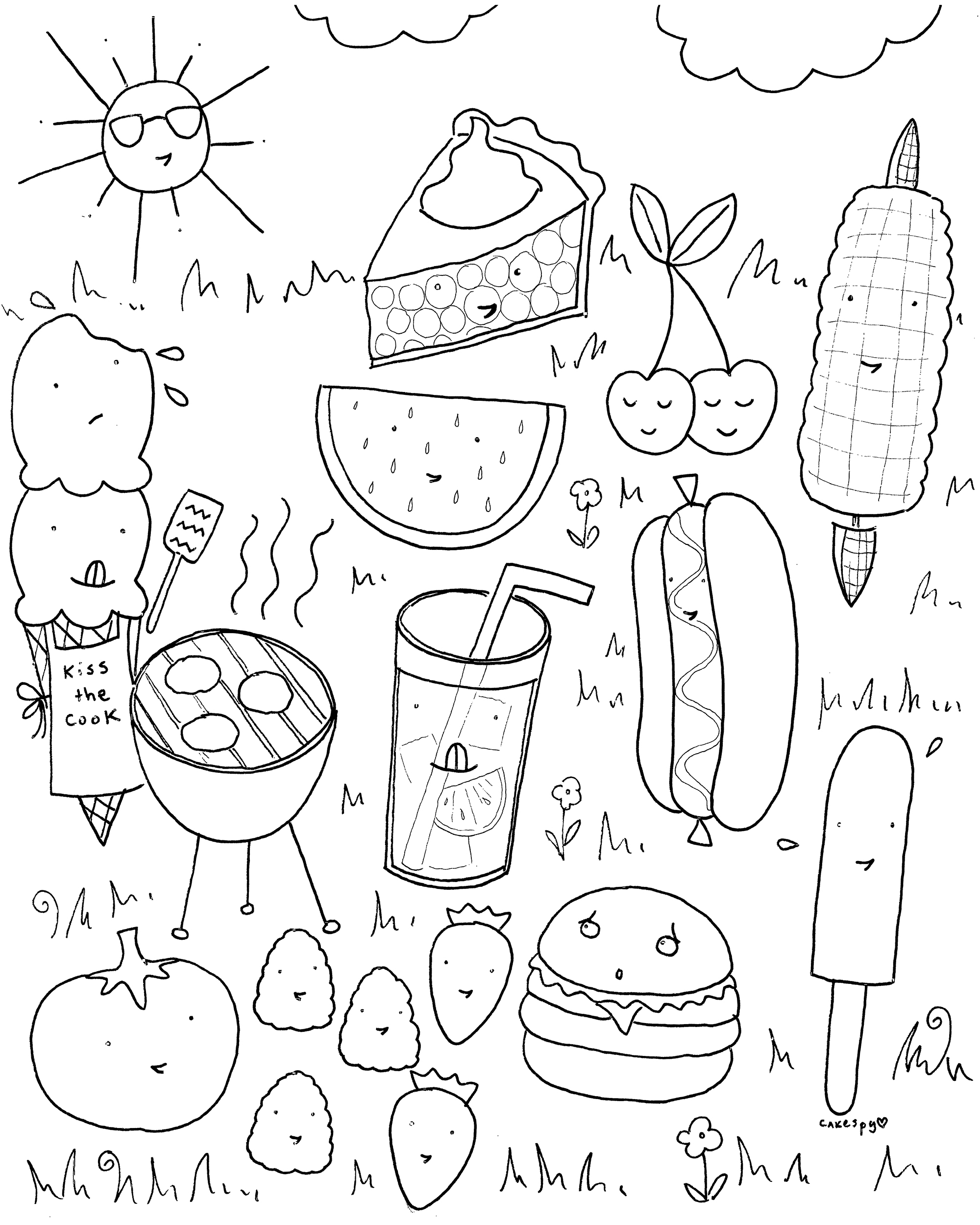 Summer Season 165138 Nature Free Printable Coloring Pages