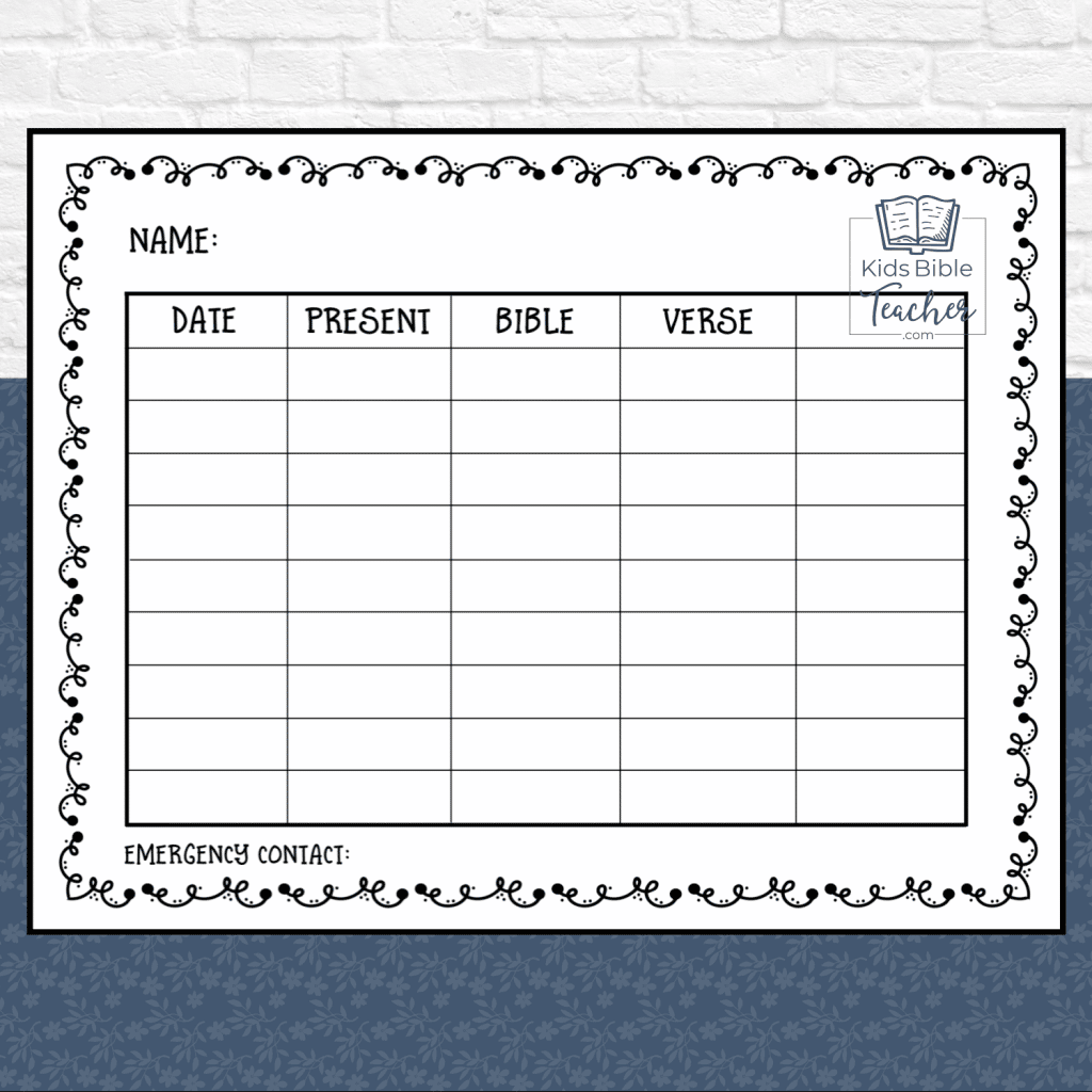 Free Sunday School Printables