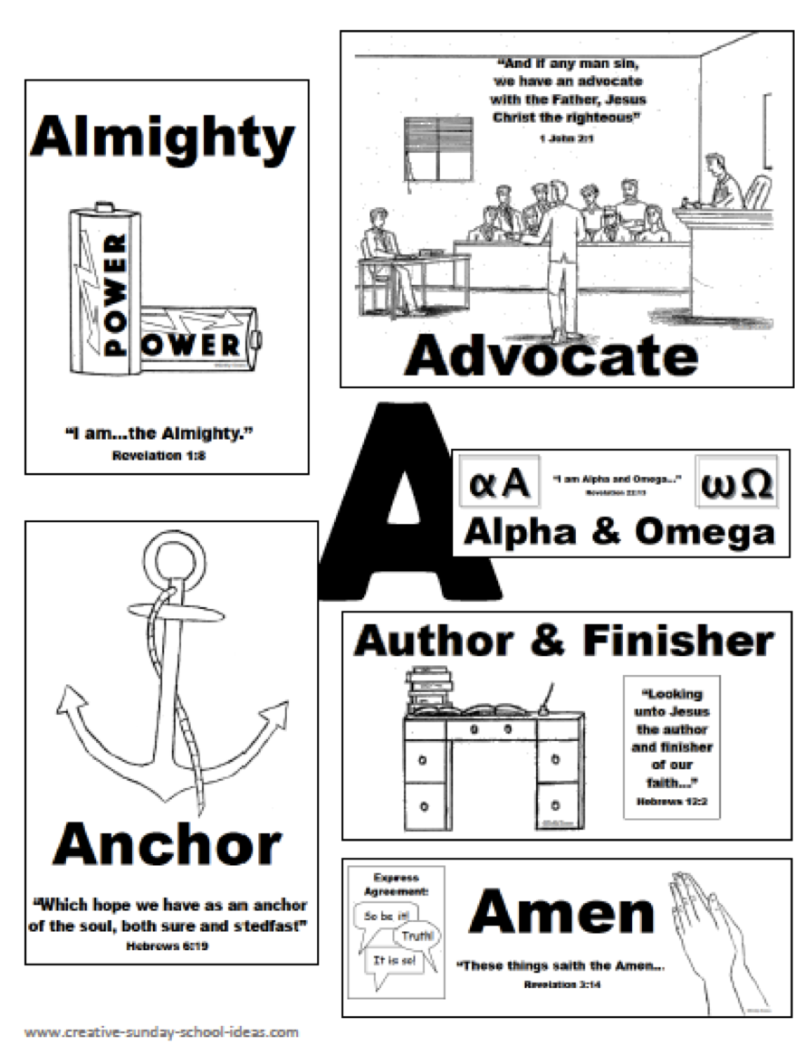 Sunday School Coloring Pages