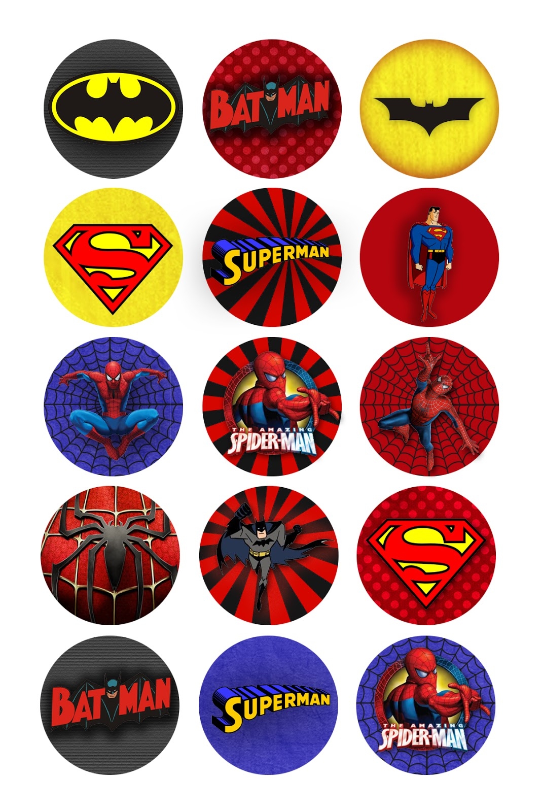 Superheroes Free Printable Toppers Labels Or Stickers Oh My Fiesta For Geeks