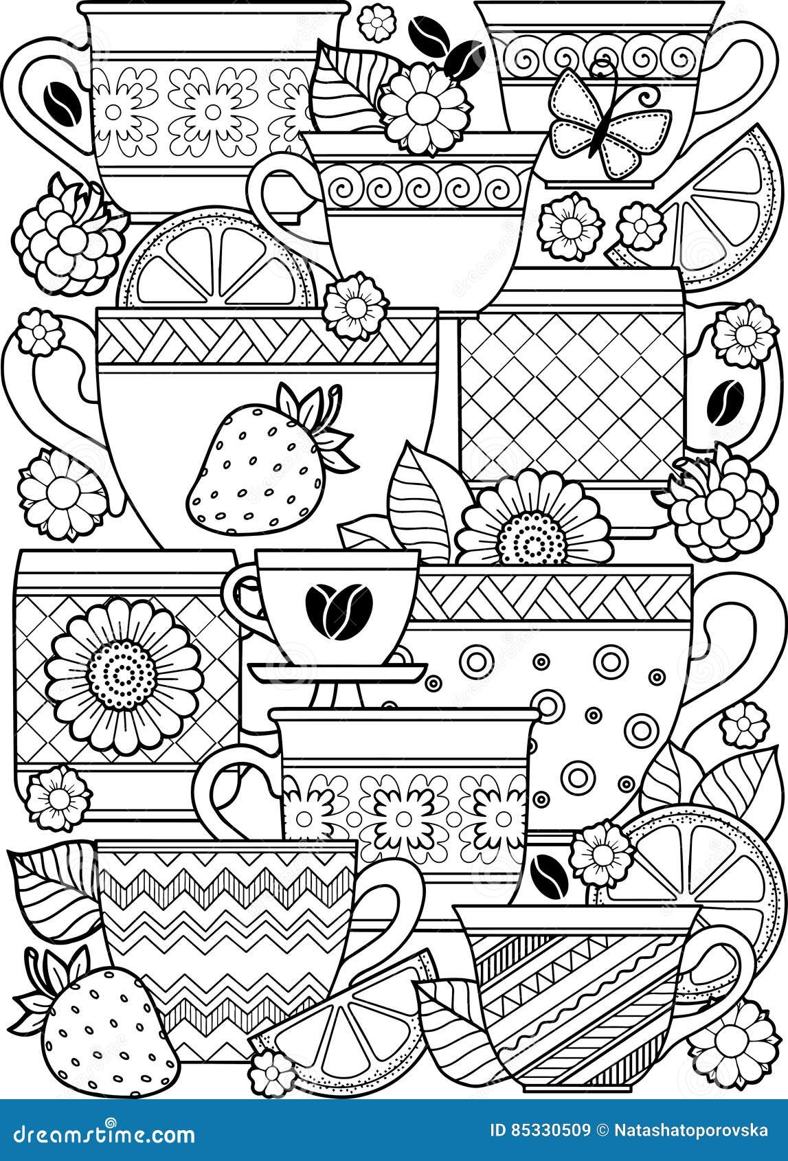 Tea Cup Coloring Stock Illustrations 1 905 Tea Cup Coloring Stock Illustrations Vectors Clipart Dreamstime