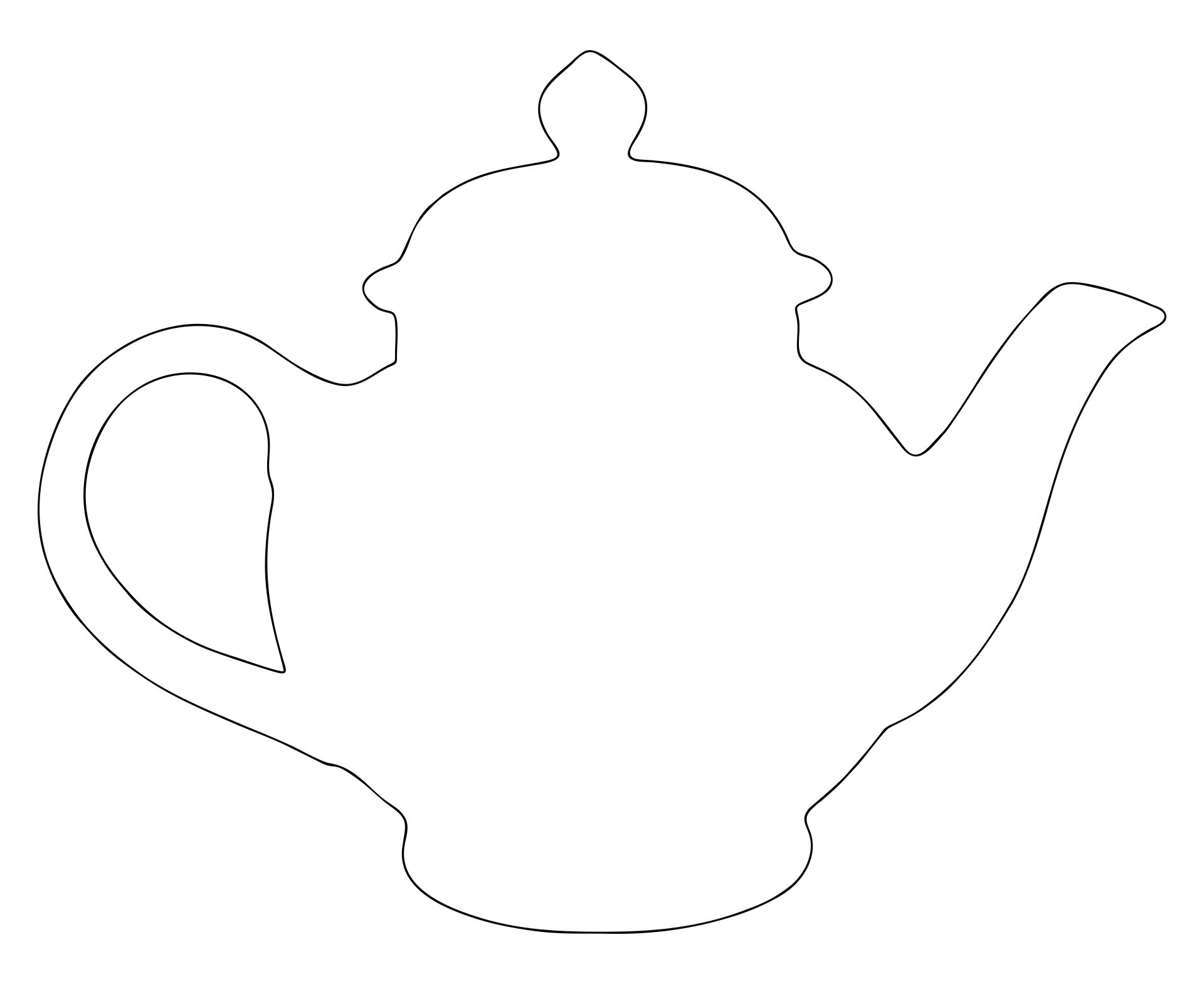 Tea Pot 10 Free PDF Printables Printablee