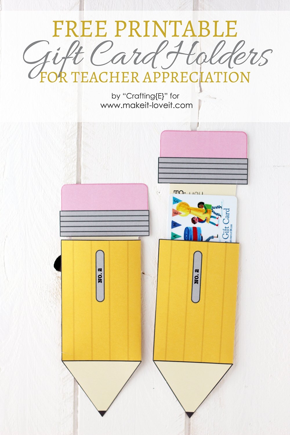Teacher Appreciation Gift Card Holders Make It Love It