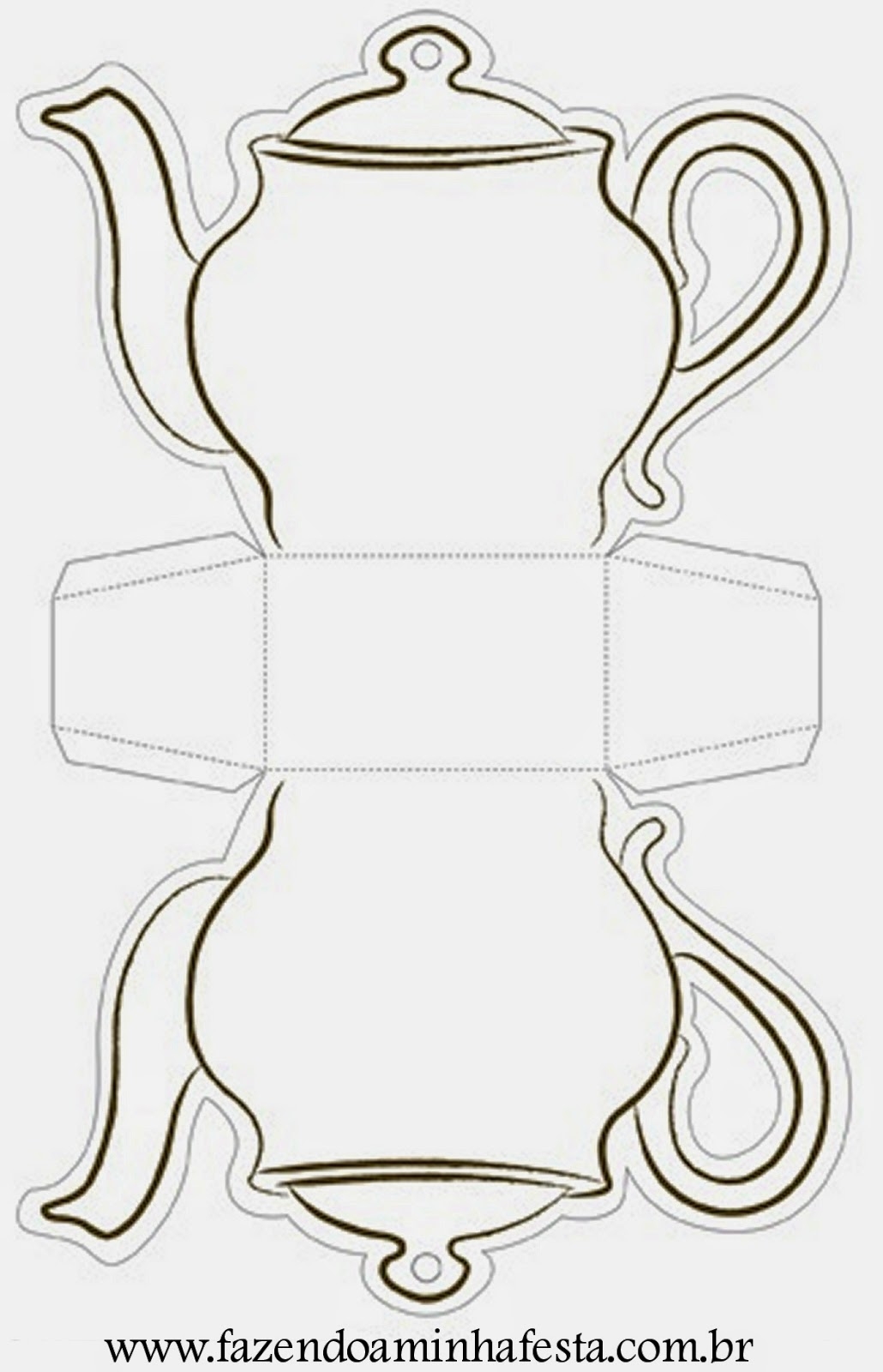 Teapot Box Template Oh My Fiesta In English