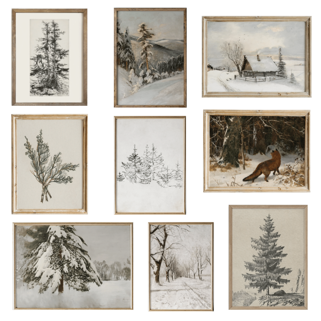 The Best Art Prints For Winter all Under 6 The Altered Abode Interior Design