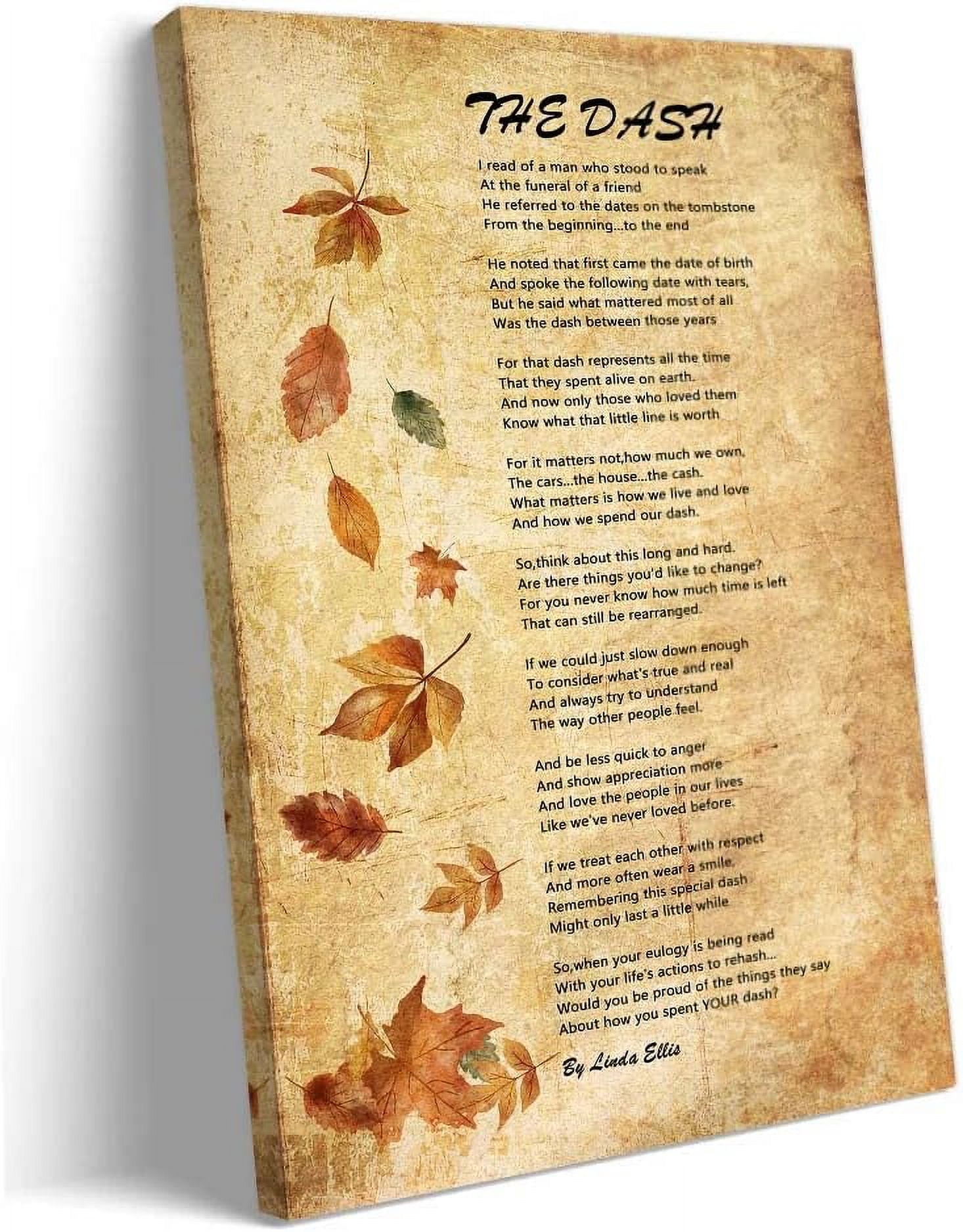 Free Printable Poem The Dash