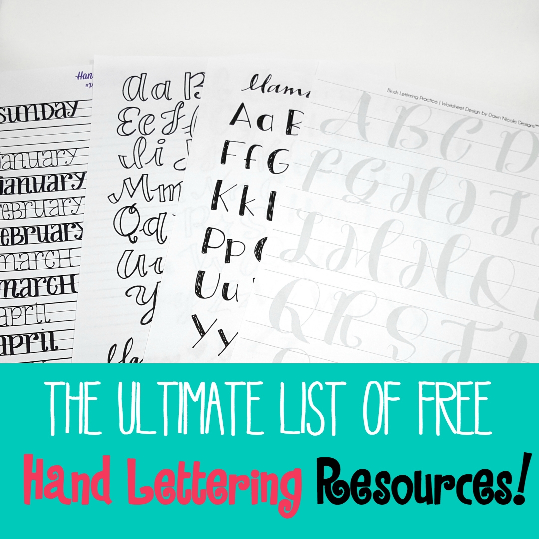 Free Printable Hand Lettering Practice