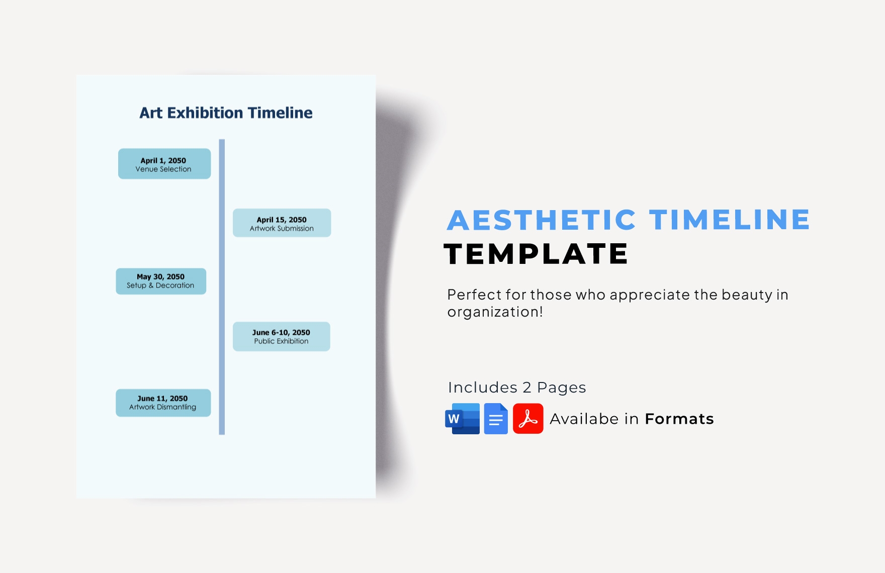 Free Printable Blank Line Timeline