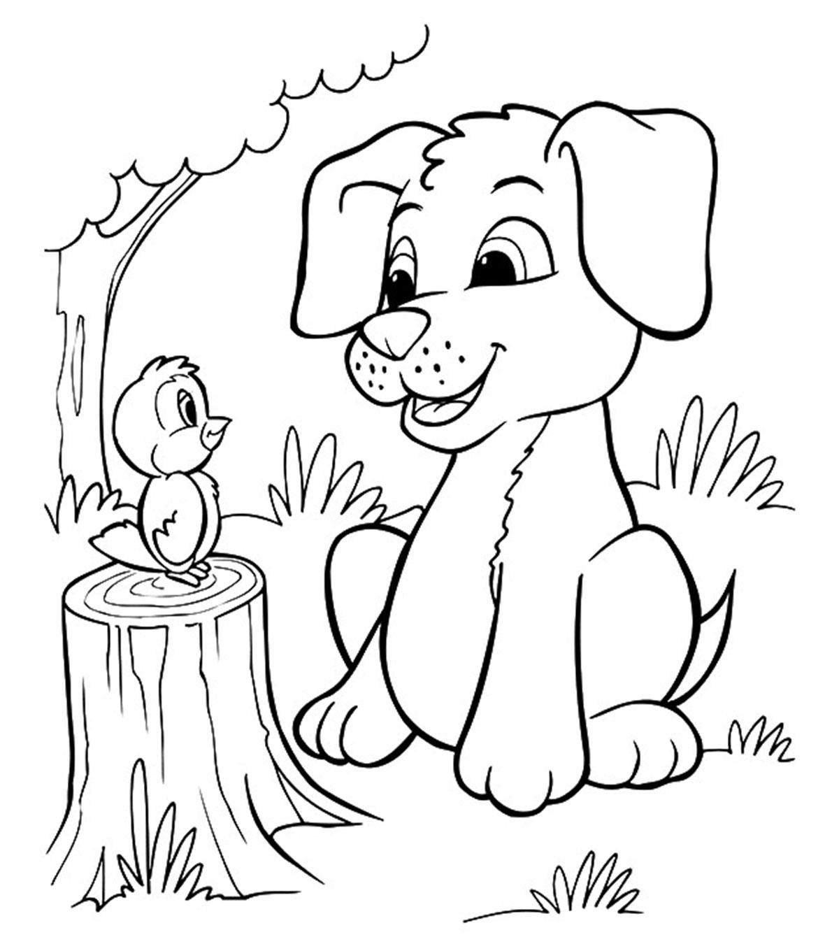 Top 30 Free Printable Puppy Coloring Pages For Little Ones