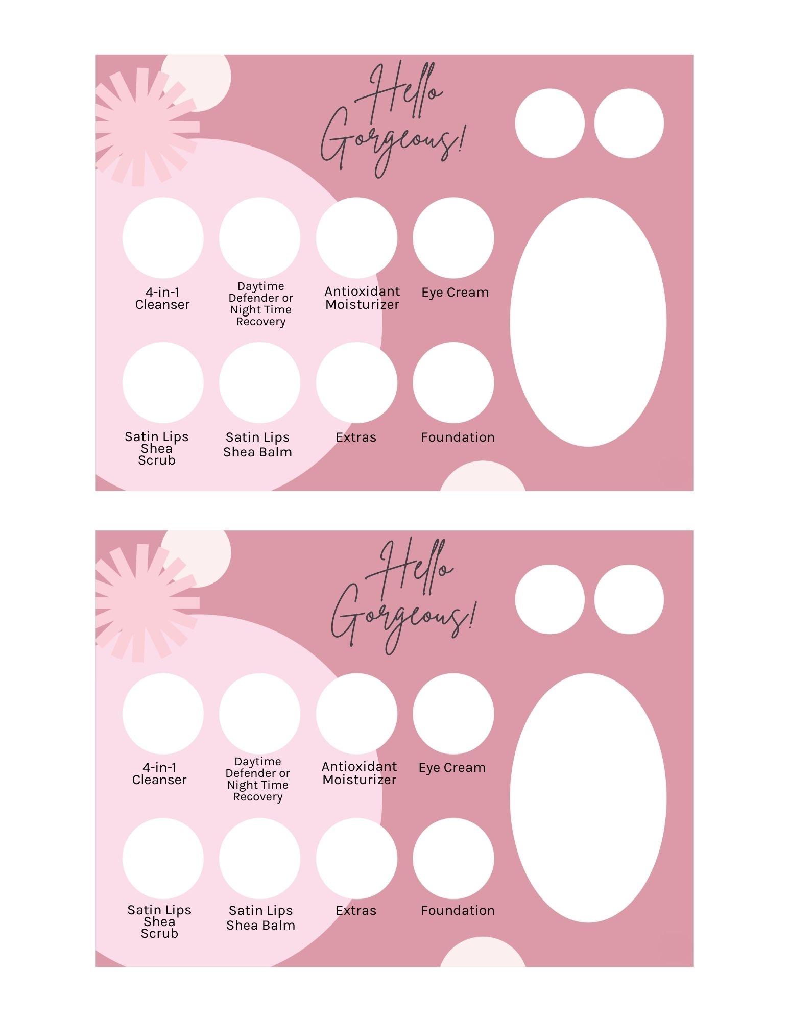 Mary Kay Free Printables