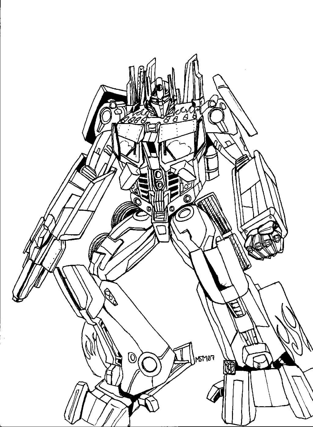 Transformers Coloring Pages Printable Coloring Pages