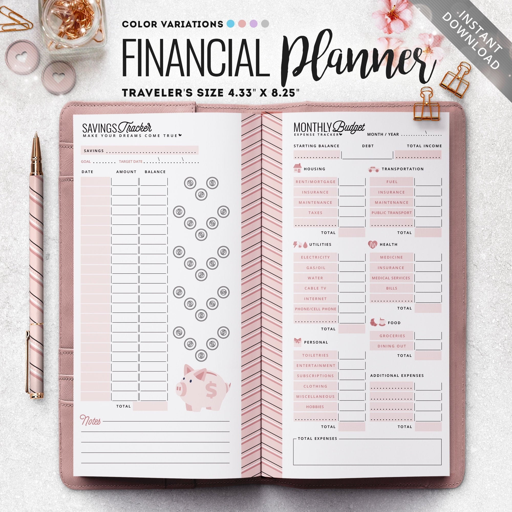 Free Printable Traveler S Notebook Inserts
